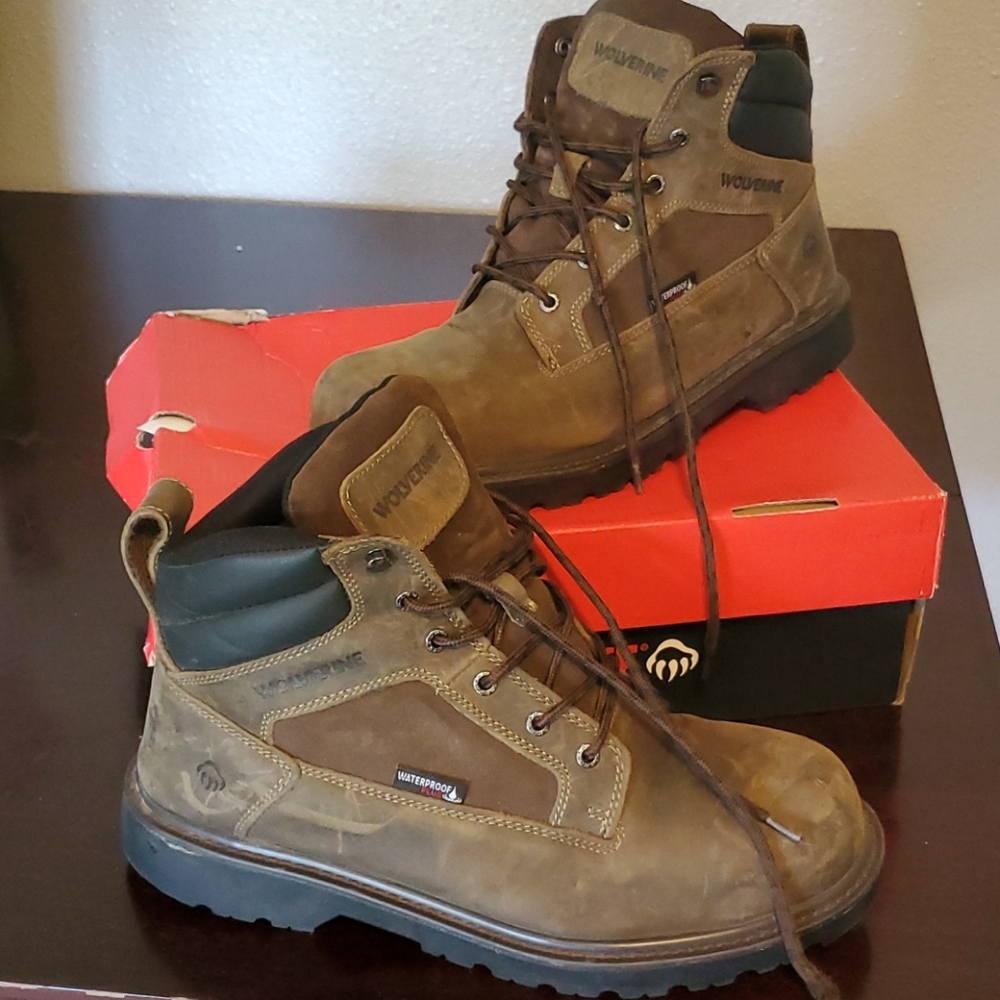 Waterproof + stainless steel work boots
